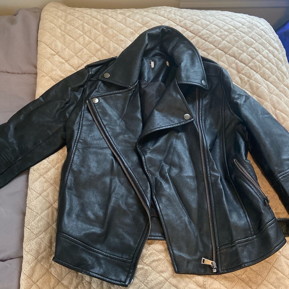 Faux leather jacket